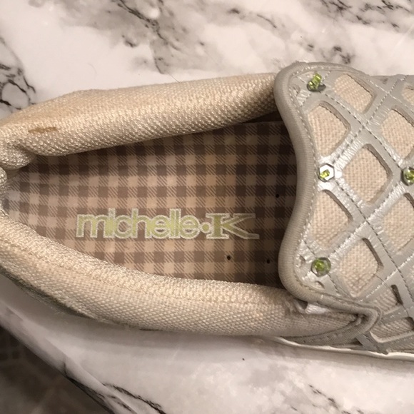 Michelle K slip on shoes size 8 very pretty. - Picture 3 of 6
